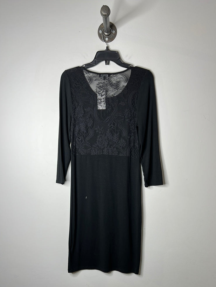 Babaton Blk Lace Back Dress