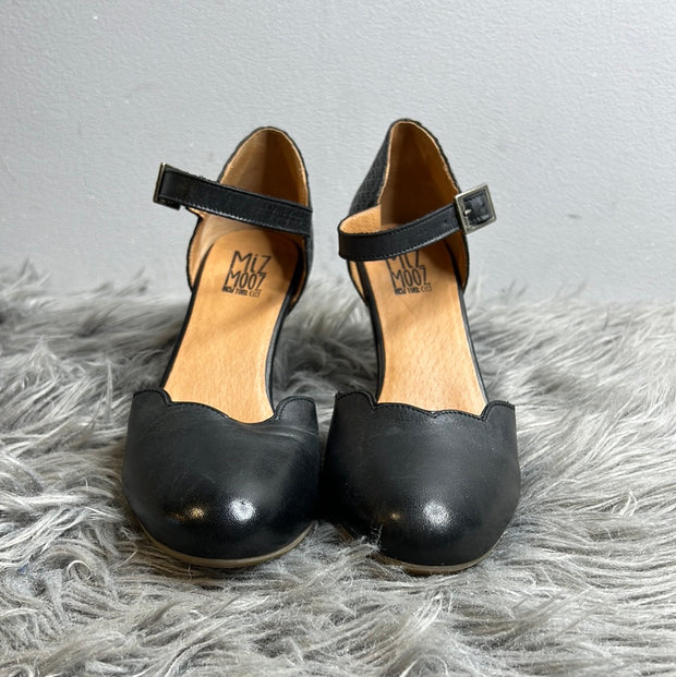 Miz Mooz Black Leather Heels