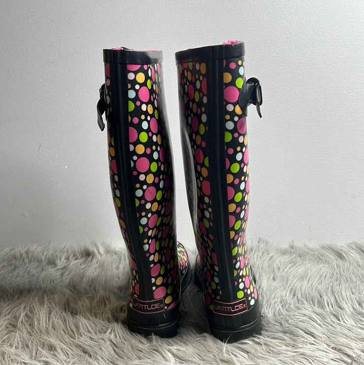 l'atitude Blck/Pink Rain Boots