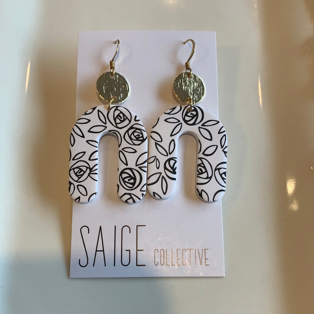 Clay + Gold Earrings