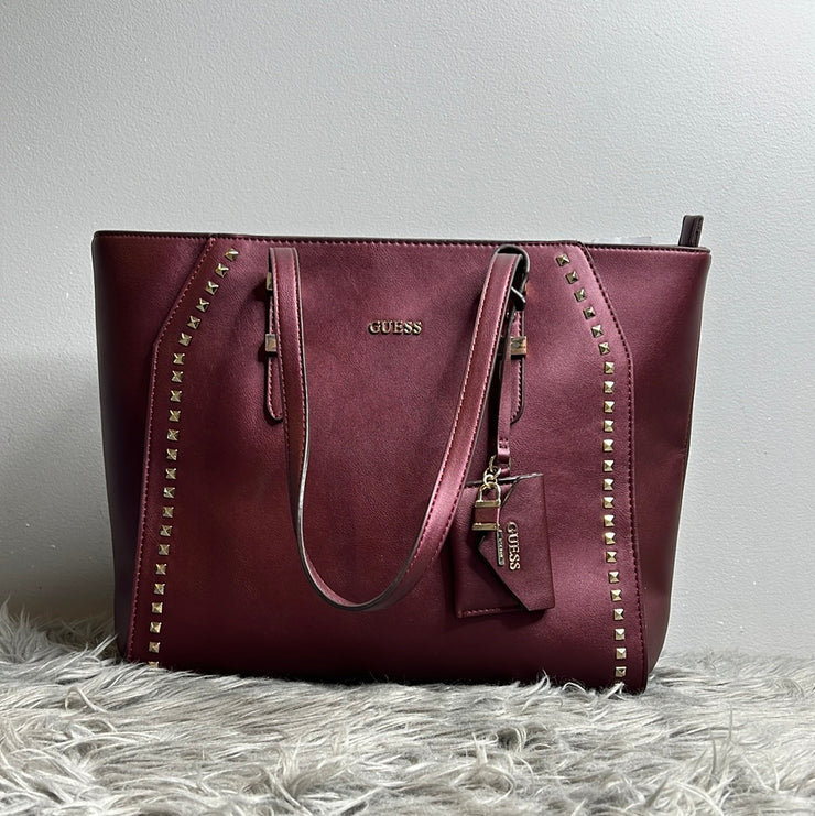 Guess Maroon Tote purse